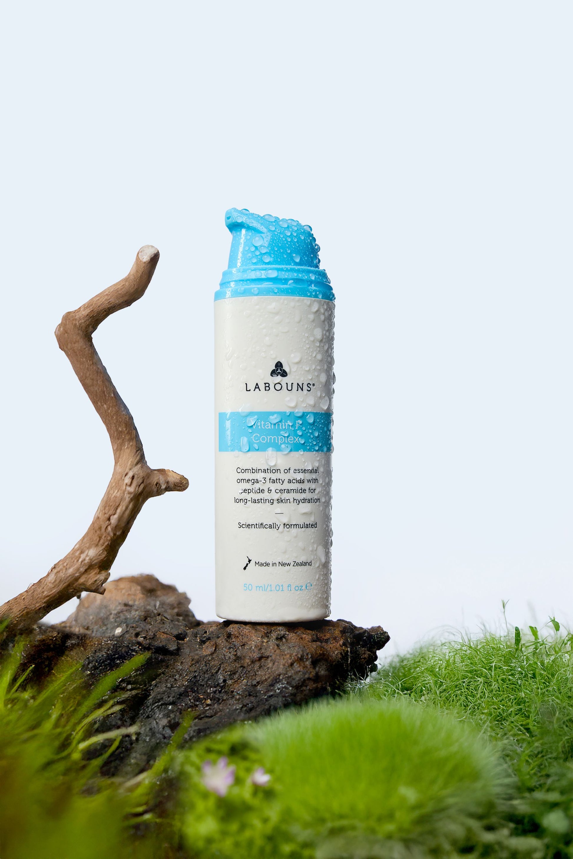 Skincare product on a natural background with 'LABOUNS' branding